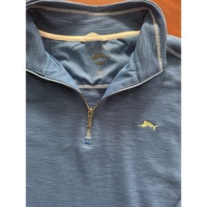 Joe Marlin 1/4 Zip Sweatshirt Sweater Royal Blue Men's XL Fishing Preppy Boating